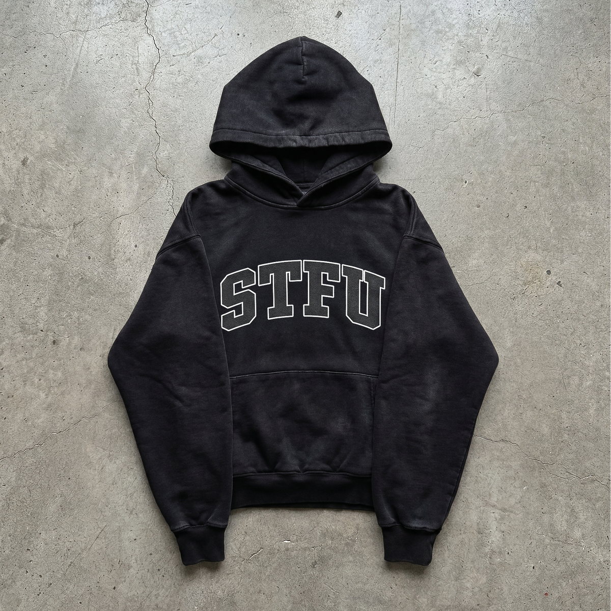 stfu hoodie black